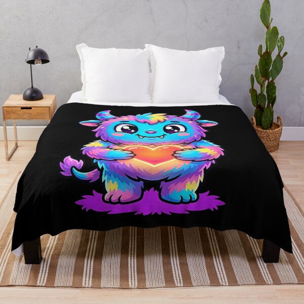 Item preview, Cute Love Monster – Neon Heart Creature 2 designed and sold by RH Design Lab.