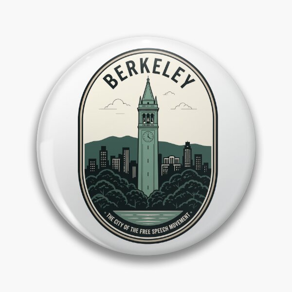 Item preview, Vintage Berkeley Sather Tower Free Speech City Emblem designed and sold by k3rstman1.