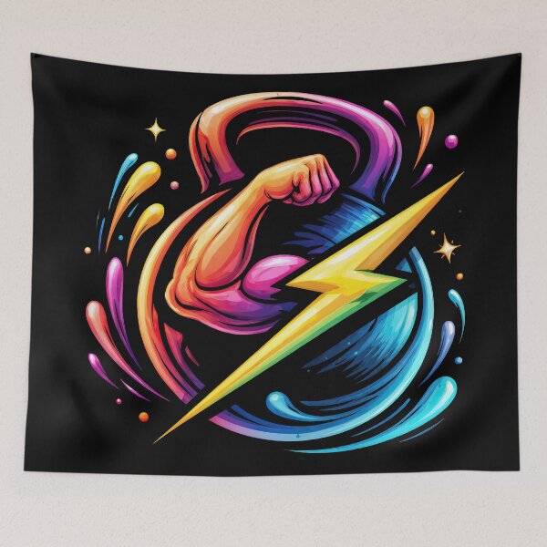 Item preview, T-Shirt - Sticker - Power Surge Kettlebell designed and sold by ForeverPrintsOK.