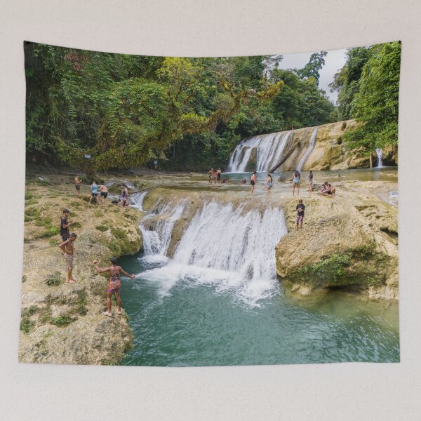 Item preview, Lower Tugonan Falls Aerial - Agusan del Sur | Mindanao, Philippines Drone Waterfall Art designed and sold by Ross.A.Campbell.