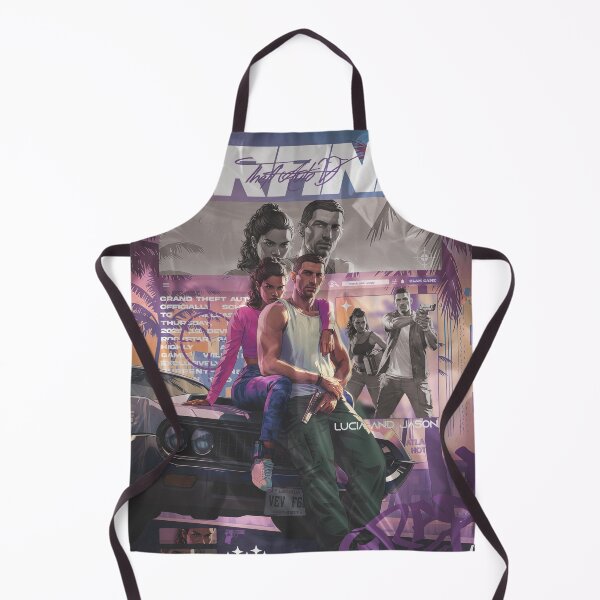 Item preview, GTA 6 Lucia & Jason - Vice City Industrial Graphic Art designed and sold by Shopunte.