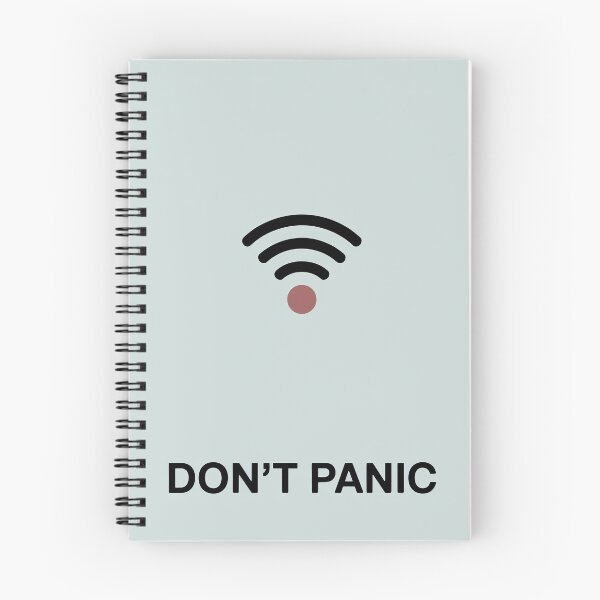 Item preview, Weak Wi-Fi signal and the text “Don’t panic” designed and sold by GiriaGallery.