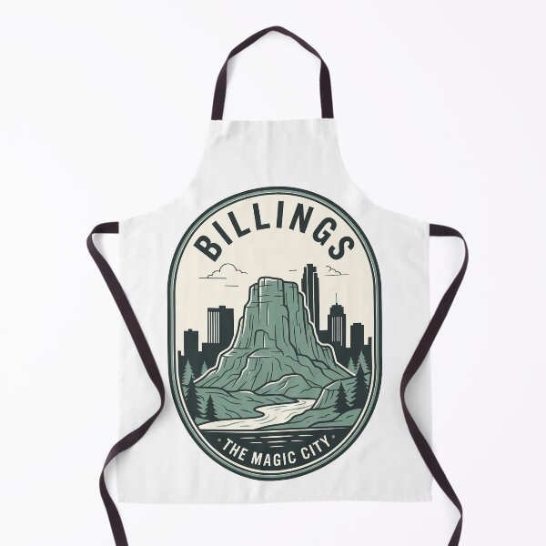 Item preview, Billings Montana Magic City Retro Skyline Badge designed and sold by k3rstman1.