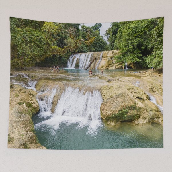 Item preview, Lower Tugonan Falls Aerial - Agusan del Sur | Mindanao, Philippines Drone Waterfall Art designed and sold by Ross.A.Campbell.