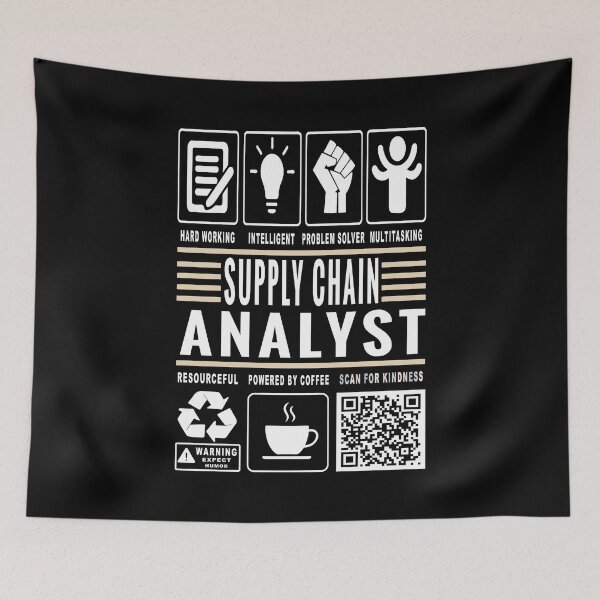 Item preview, Funny Supply Chain Analyst Job Description Icons QR Code designed and sold by MerchMaxxing.
