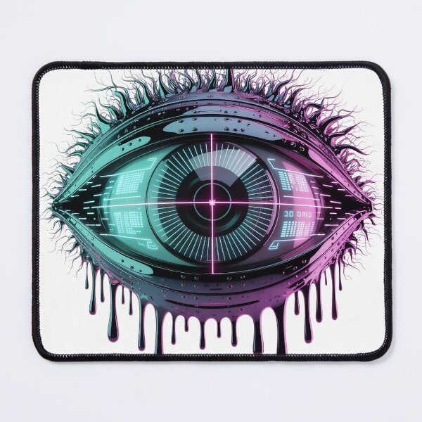Item preview, The All-Seeing Synth-Eye: Cybernetic HUD Art designed and sold by OnikaD art.