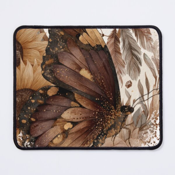 Item preview, Boho Butterfly Sunflower Watercolor | Rustic Cottagecore Nature Art designed and sold by CosmicAnomaly.