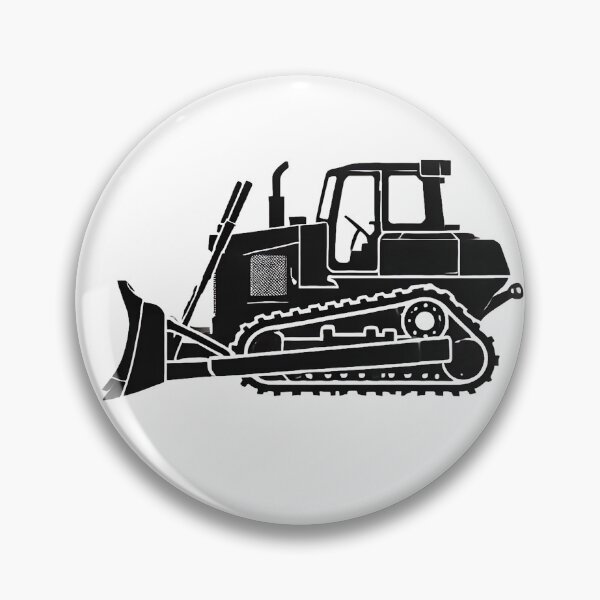 Item preview, Classic Bulldozer Silhouette Design designed and sold by quigeebo designs.