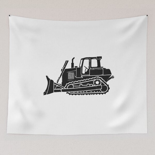 Item preview, Classic Bulldozer Silhouette Design designed and sold by quigeebo designs.