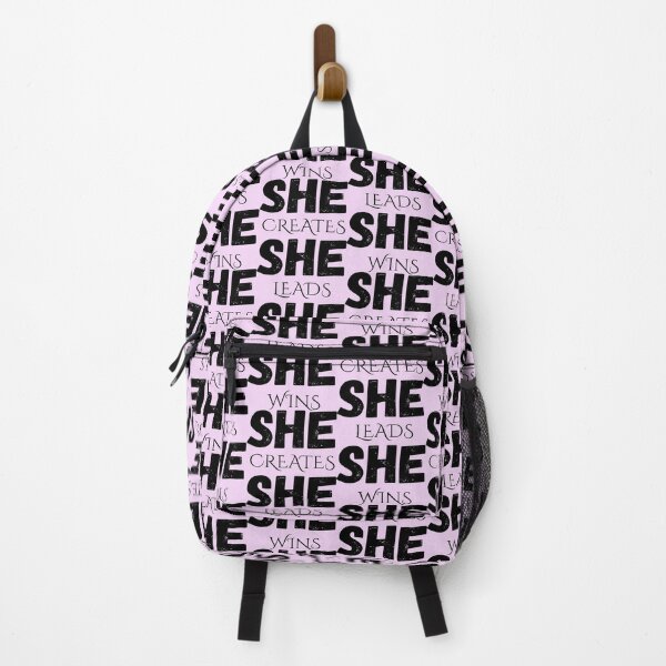 Item preview, SHE Creates Leads Wins | Distressed Urban Typography designed and sold by Typomuse-studio.