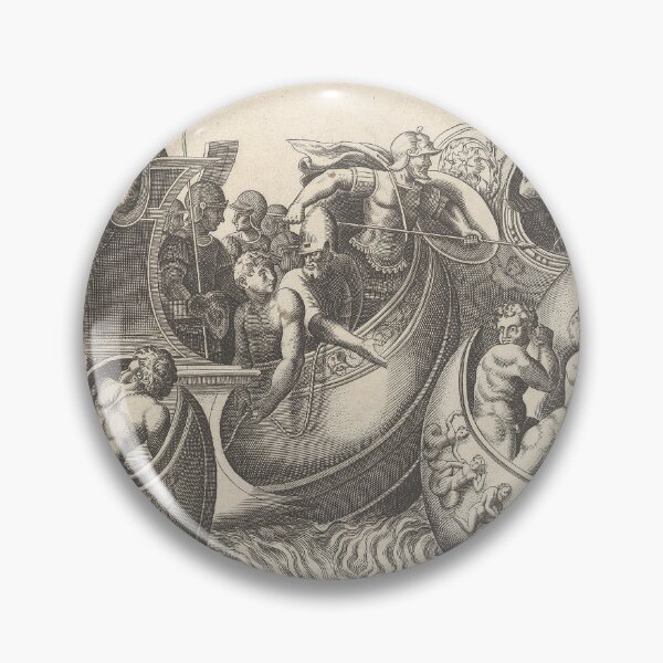 Item preview, Naval Battle Scene | Nautical Art designed and sold by GammaRay.