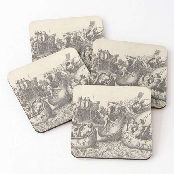 Item preview, Naval Battle Scene | Nautical Art designed and sold by GammaRay.