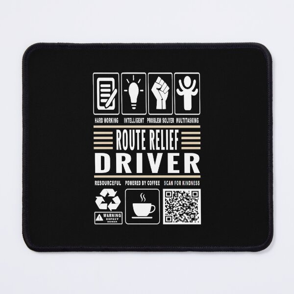 Item preview, Funny Route Relief Driver Job Description Icons QR Code designed and sold by MerchMaxxing.