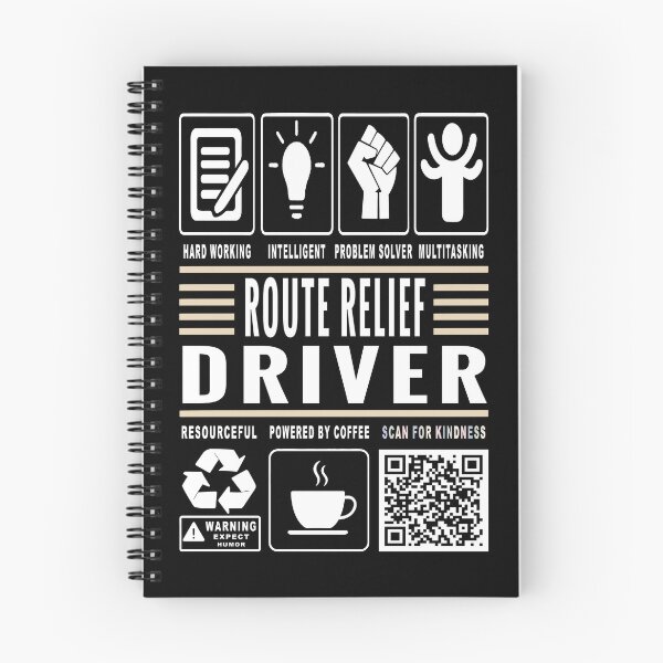 Item preview, Funny Route Relief Driver Job Description Icons QR Code designed and sold by MerchMaxxing.