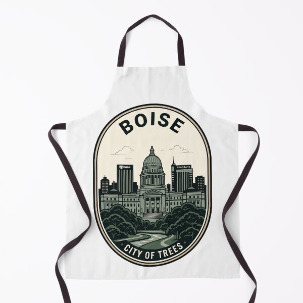 Item preview, Boise Idaho Skyline City of Trees Vintage Badge designed and sold by k3rstman1.
