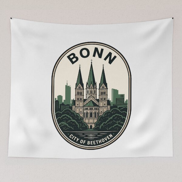 Item preview, Bonn Germany City of Beethoven Vintage Travel Emblem designed and sold by k3rstman1.