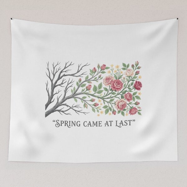 Item preview, Spring Came At Last Secret Garden Rose Branch designed and sold by Fenay Designs.