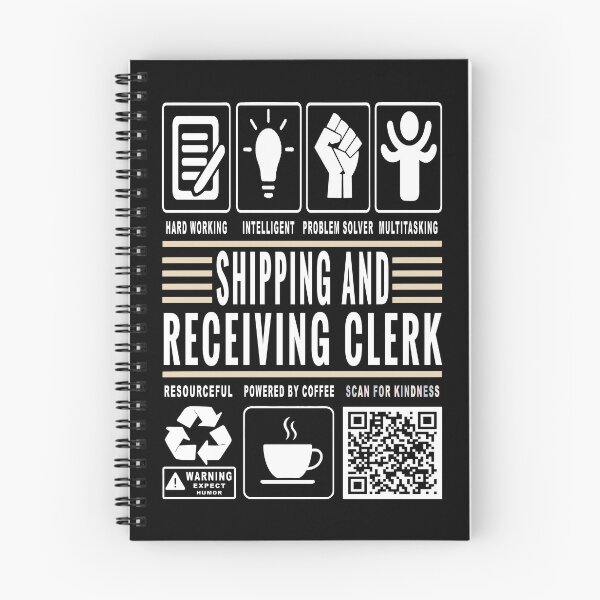 Item preview, Funny Shipping Clerk Job Description Icons QR Code designed and sold by MerchMaxxing.