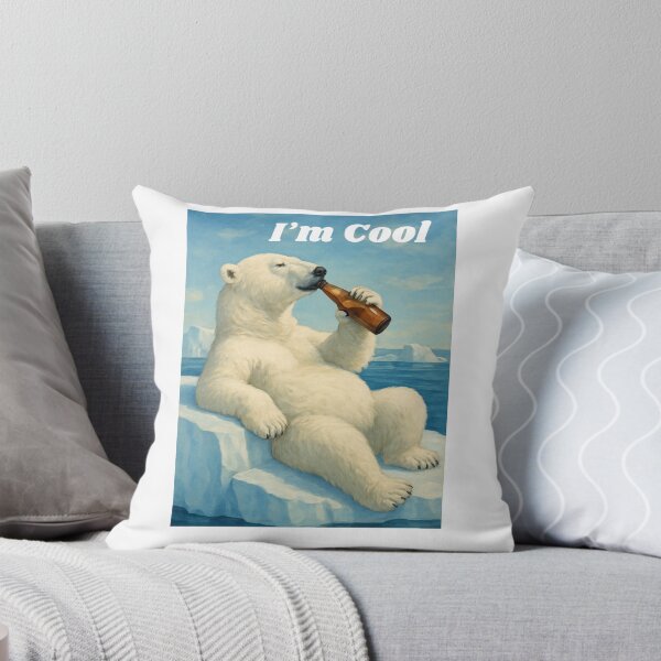 Item preview, Chill with I'm Cool Polar Bear TShirt designed and sold by mydesignsbylar.