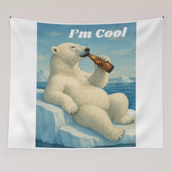 Item preview, Chill with I'm Cool Polar Bear TShirt designed and sold by mydesignsbylar.