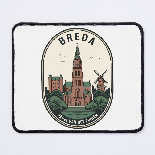 Item preview, Vintage Breda Netherlands Travel Badge Grote Kerk designed and sold by k3rstman1.