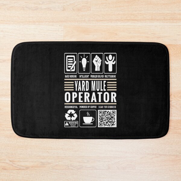 Item preview, Funny Yard Mule Operator Job Description Icons QR Code designed and sold by MerchMaxxing.