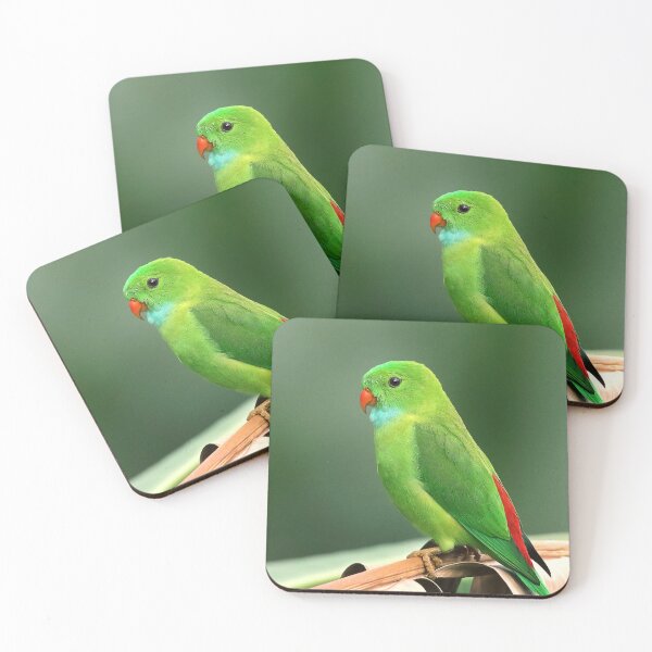 Item preview, Vibrant Green Parrot Art designed and sold by Zebaiche.