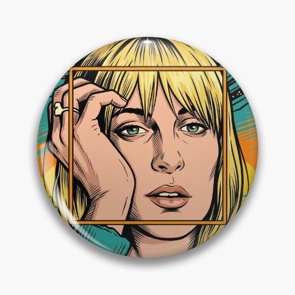 Item preview, Ego Death Cosmic Surreal Retro Comic Girl Portrait designed and sold by Brilleking.