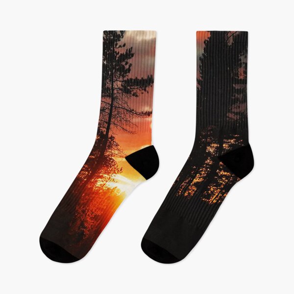 Item preview, Ember Sky Forest Sunset designed and sold by Exodoi.