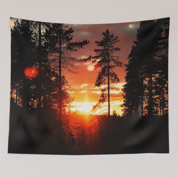 Item preview, Ember Sky Forest Sunset designed and sold by Exodoi.