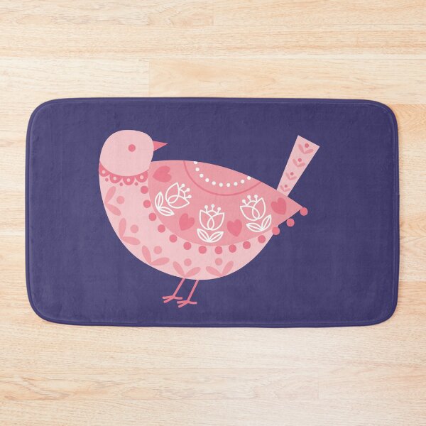 Item preview, Pink as Folk Pigeon Bird designed and sold by Kay Whittaker Design.