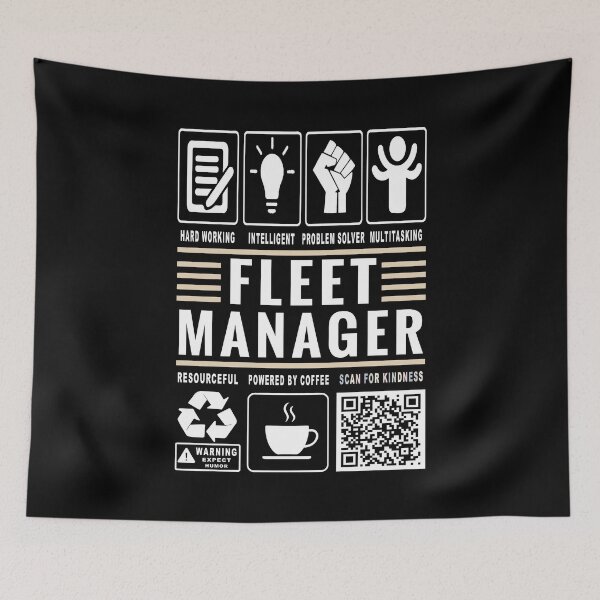 Item preview, Funny Fleet Manager Job Description Icons QR Code designed and sold by MerchMaxxing.