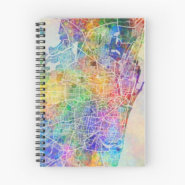 Item preview, Chennai Street Map India designed and sold by ArtPrints.