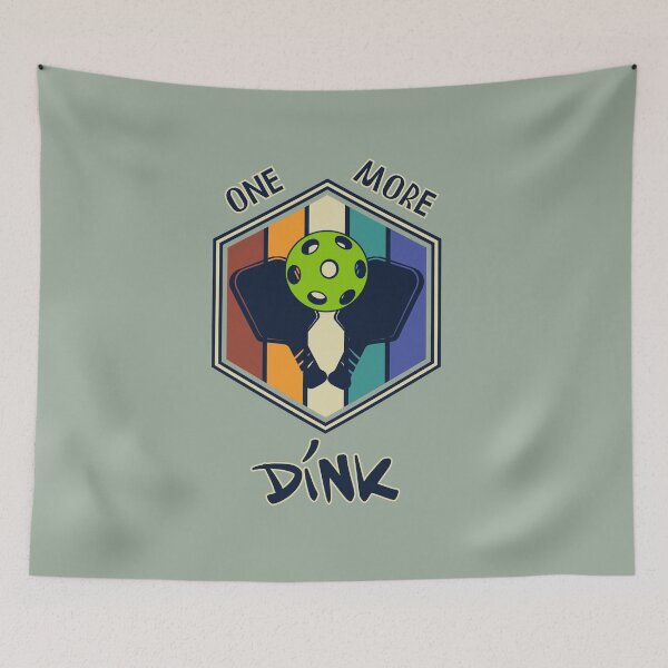 Item preview, One More Dink - Retro Print for Pickleball Players designed and sold by AnnArtshock.