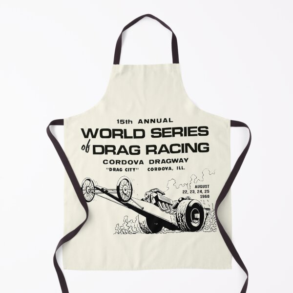 Item preview, 1968 World Series of Drag Racing, Cordova Dragway, Drag City, Illinois - black print. designed and sold by retropetrol.