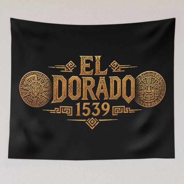 Item preview, El Dorado 1539 Golden Empire Legend designed and sold by Retr0Tshirts.