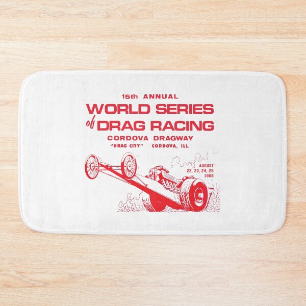 Item preview, 1968 World Series of Drag Racing, Cordova Dragway, Drag City, Illinois - red print. designed and sold by retropetrol.