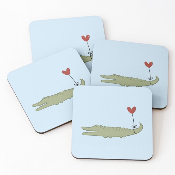 Item preview, Jungle Crocodile With Heart Balloon designed and sold by Paw&Pixel.