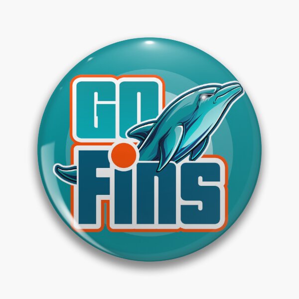 Item preview, Fins Up - Aqua and Orange Dolphin Mascot Illustration designed and sold by Canache.