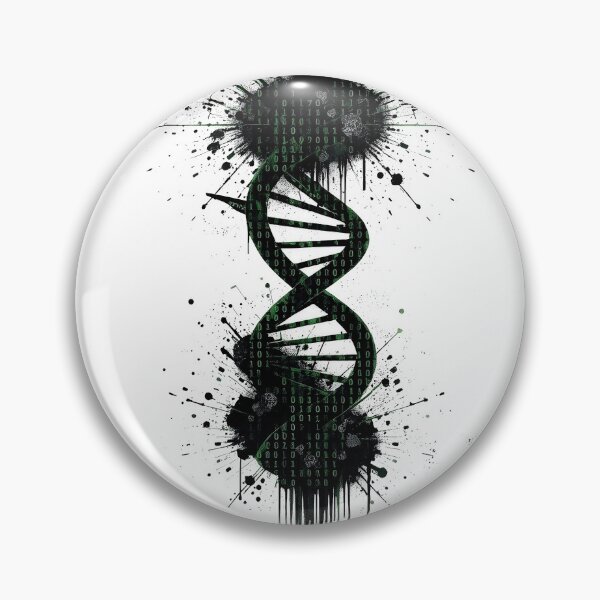 Item preview, Bio-Digital Rewire: Human DNA Helix Glitch Art designed and sold by OnikaD art.