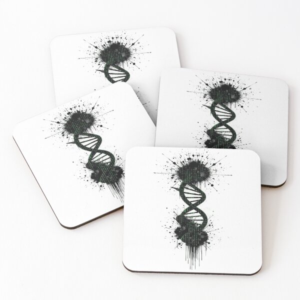 Item preview, Bio-Digital Rewire: Human DNA Helix Glitch Art designed and sold by OnikaD art.