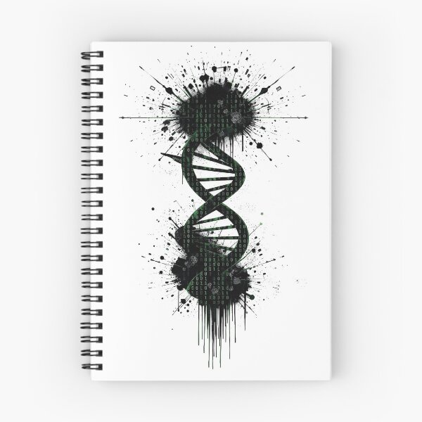 Item preview, Bio-Digital Rewire: Human DNA Helix Glitch Art designed and sold by OnikaD art.
