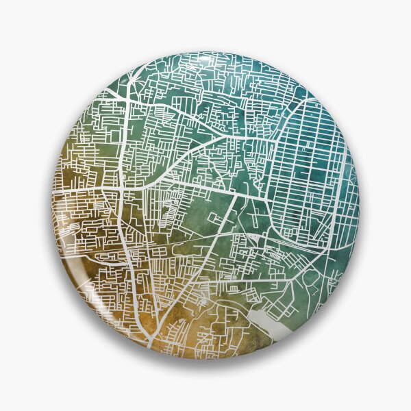Item preview, Pondicherry Street Map India designed and sold by ArtPrints.