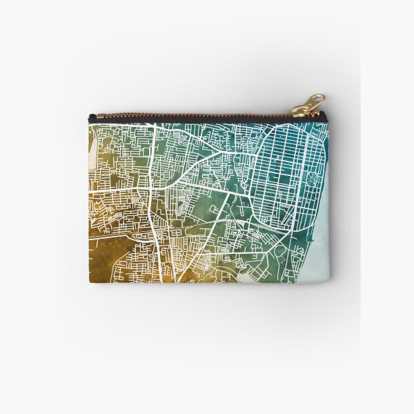 Item preview, Pondicherry Street Map India designed and sold by ArtPrints.