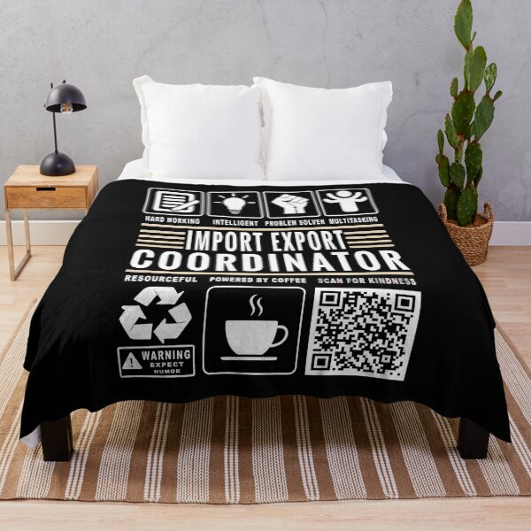 Item preview, Funny Import Export Coordinator Job Description Icons QR Code designed and sold by MerchMaxxing.