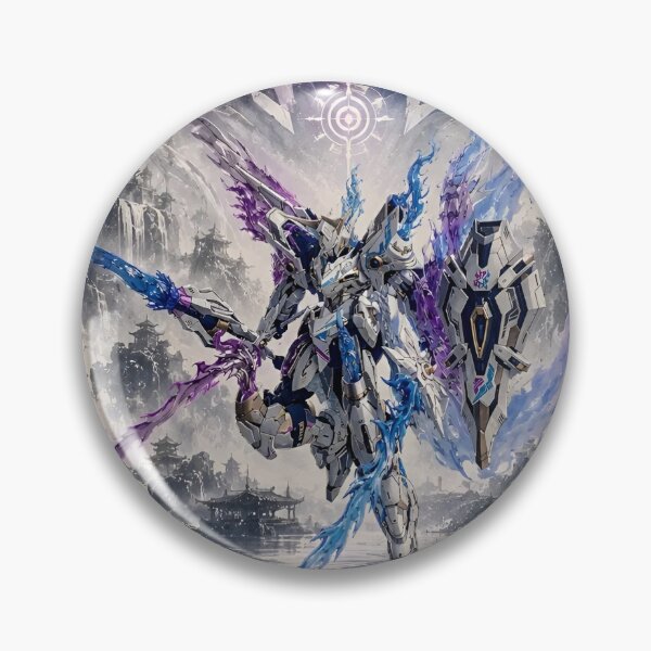 Item preview, Firelord Xenonian Elemental Mecha | Anime Cyber Samurai Sci-Fi Warrior Art designed and sold by Dyan4.