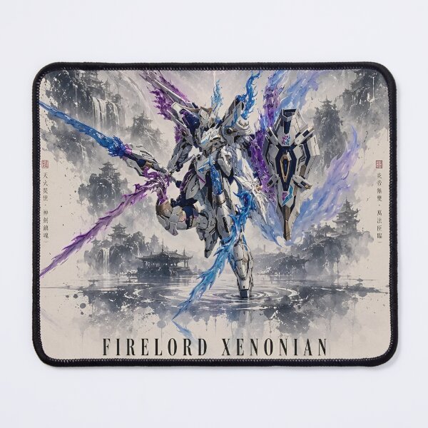Item preview, Firelord Xenonian Elemental Mecha | Anime Cyber Samurai Sci-Fi Warrior Art designed and sold by Dyan4.
