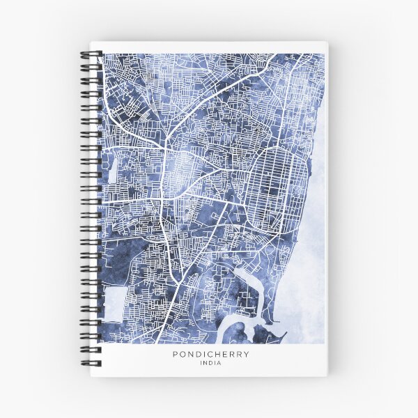 Item preview, Pondicherry Street Map India designed and sold by ArtPrints.