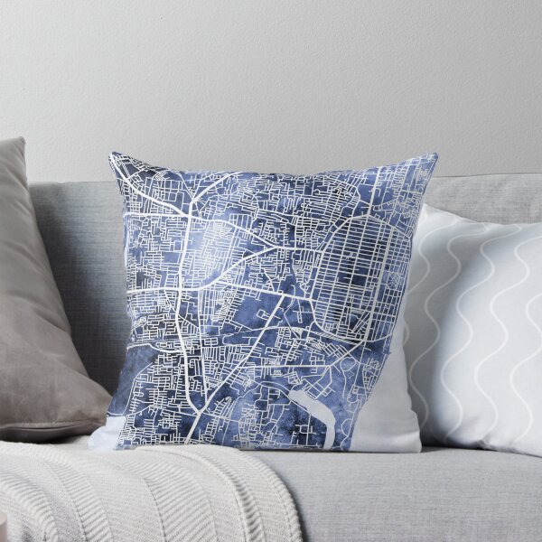Item preview, Pondicherry Street Map India designed and sold by ArtPrints.