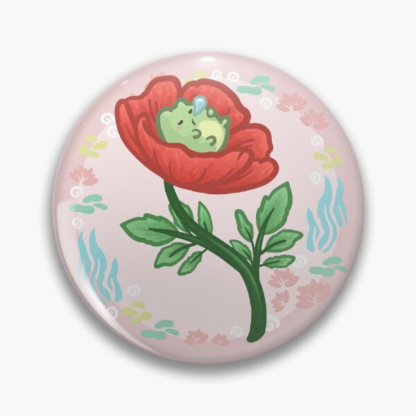 Item preview, Frog Fell asleep on a Poppy Flower  designed and sold by Khotekmei.